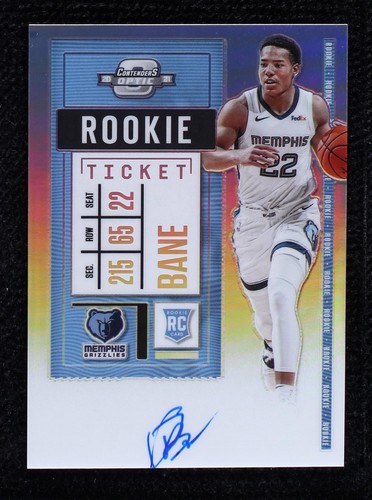Desmond Bane RC rookie auto jersey /99シリ 20-21 Contenders Rookie Ticket Desmond Bane Rc Jersey