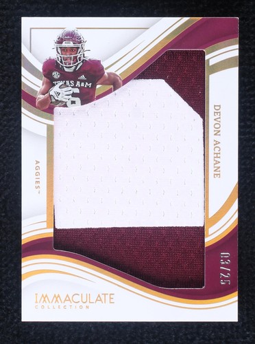 2023 Panini Immaculate Collection Collegiate De'Von Achane #IJ-DEA
