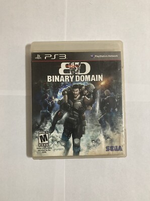Binary Domain (Sony PlayStation 3, 2012) Complete CIB Label Condition Used Worn