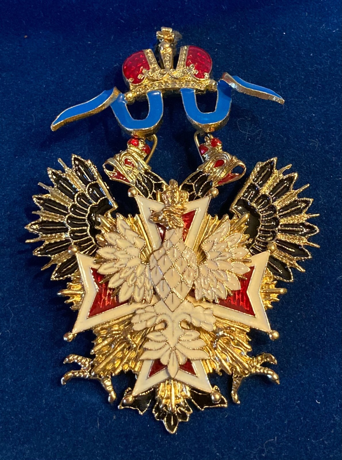 Imperial Order of the White Eagle Russian Military Badge