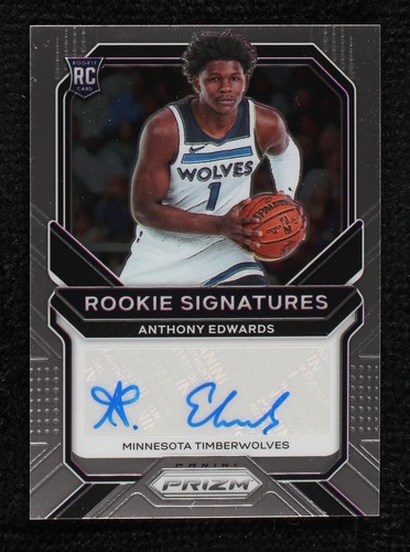 Anthony Edwards Auto RC Rookie Card 2020-21 Panini Prizm