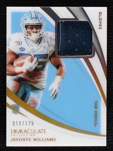 2021 Panini Immaculate Collection Collegiate Javonte Williams #GL-JW