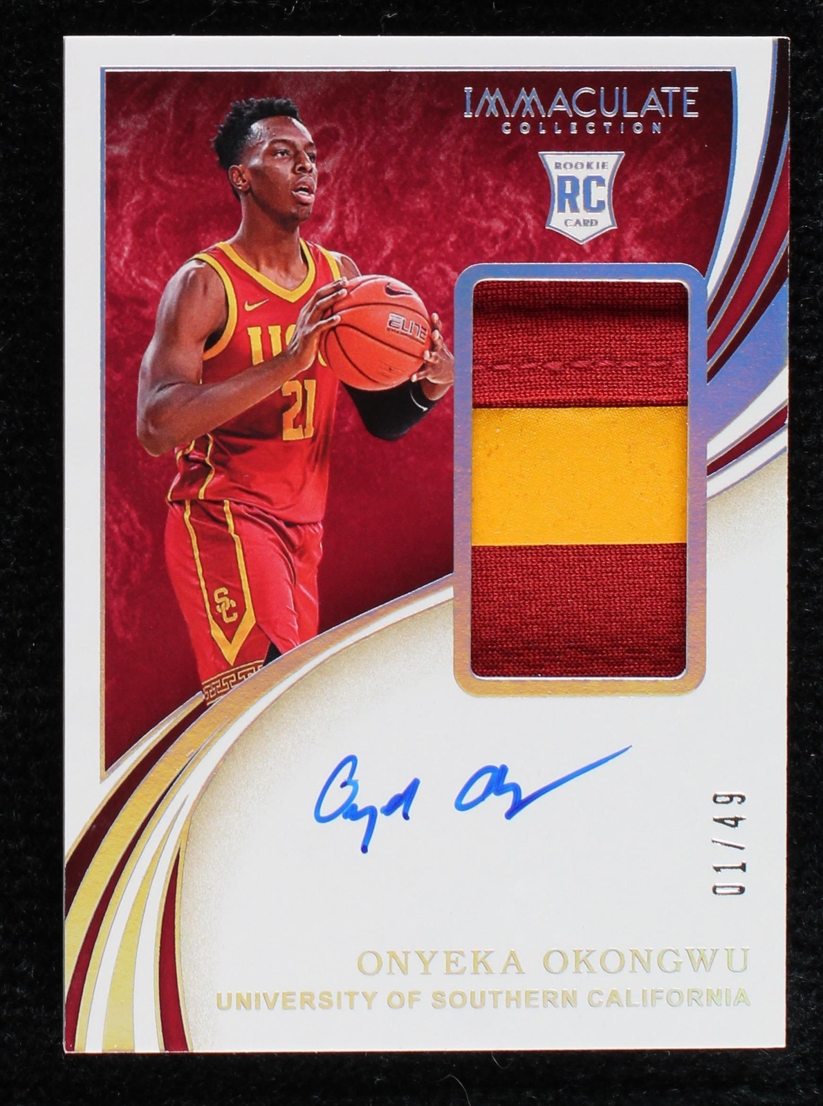 2020-21 Panini Immaculate Collection Collegiate - Onyeka Okongwu #46