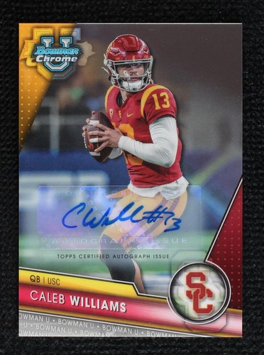 2023 CALEB WILLIAMS 1/1 Auto Wild Card QB1 