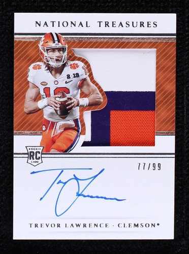 2021 Panini National Treasures Collegiate Trevor Lawrence #91