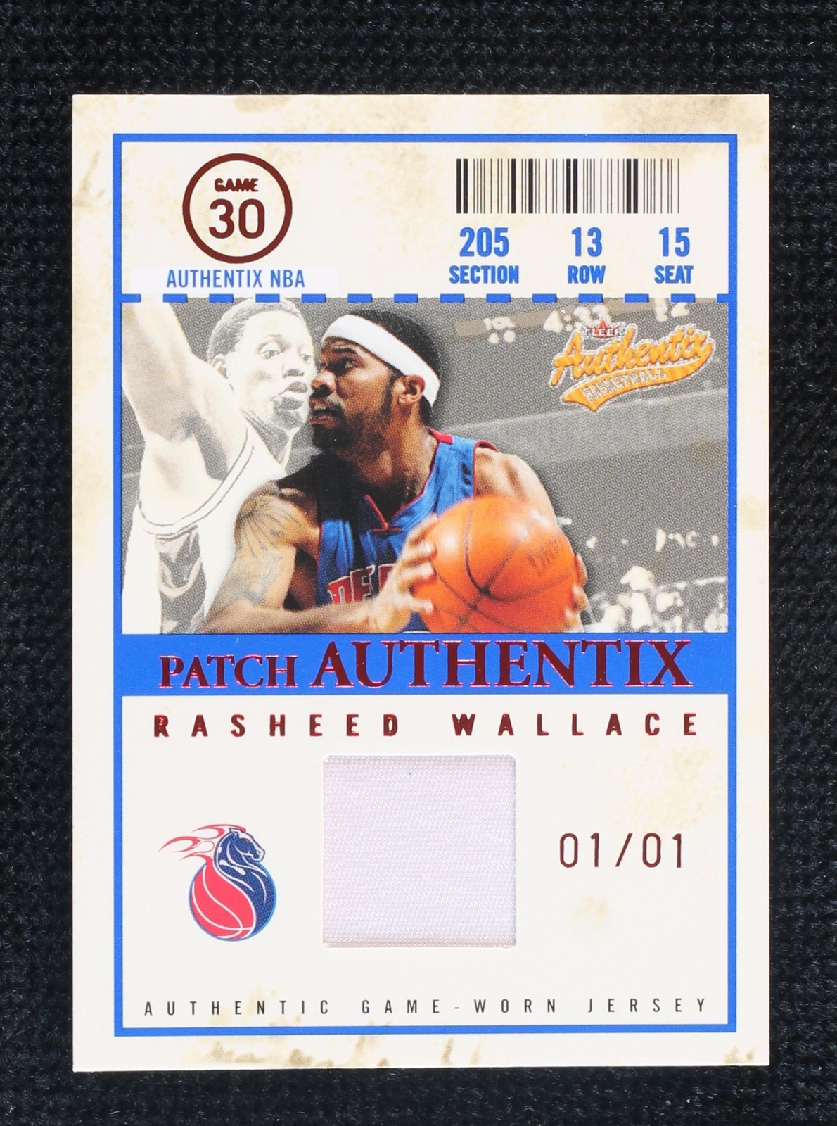 2004-05 Fleer Authentix - Jersey Authentix One of One Patch #JA-RW ...