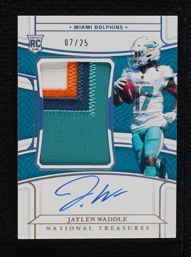 2021 Panini National Treasures Jaylen Waddle #163
