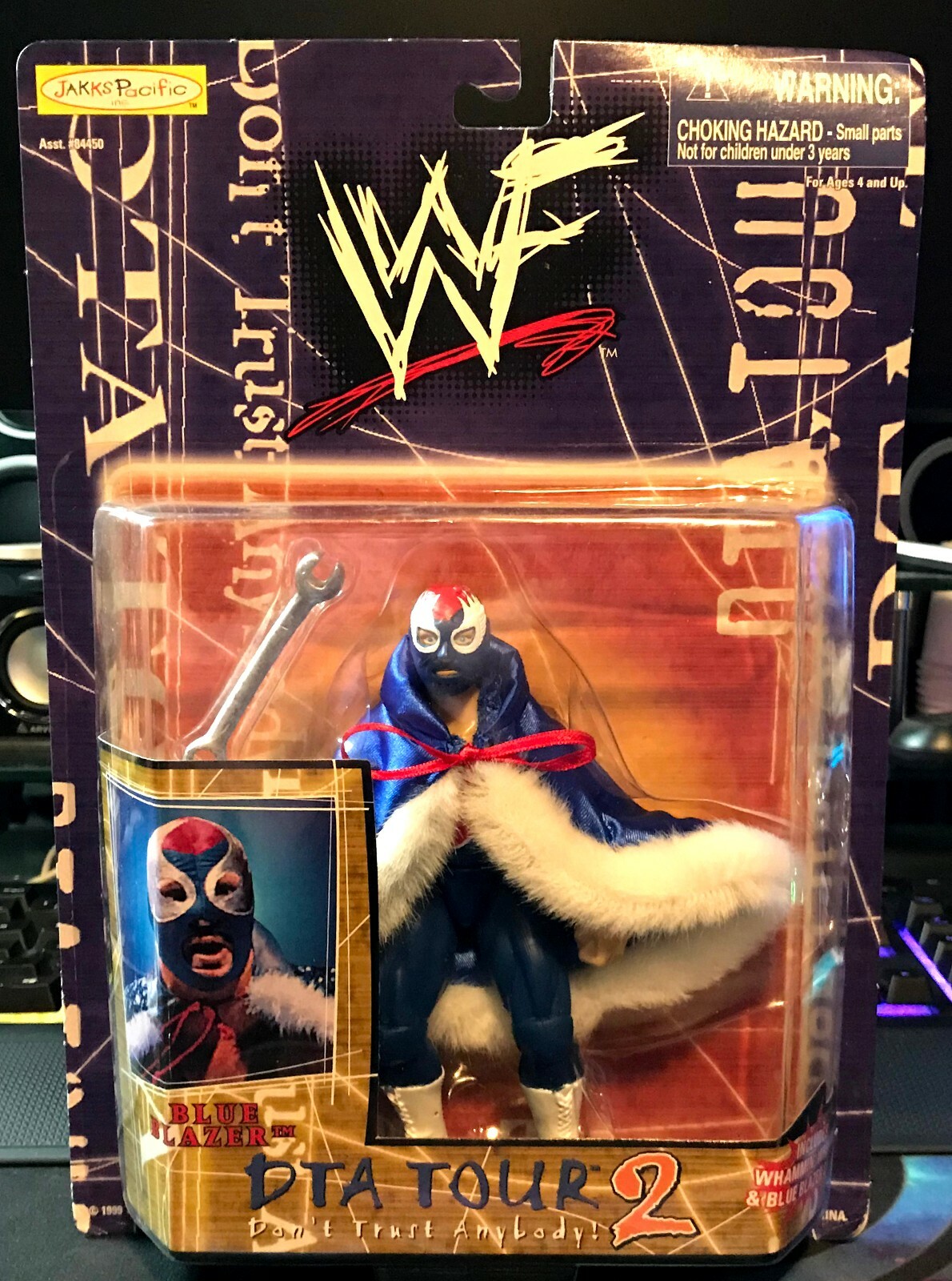 WWE Blue Blazer Owen Hart DTA Tour 2 Action Figure WWF NEW WWE Blue Blazer Owen Hart DTA Tour 2 Action Figure WWF NEW