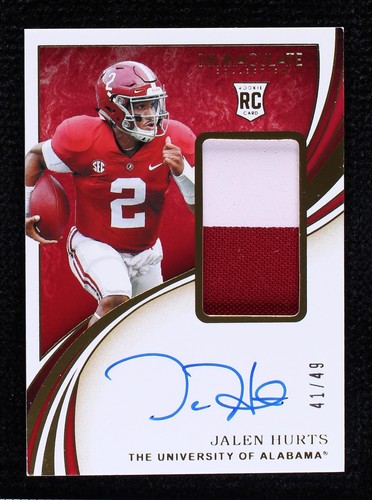 2020 Panini Immaculate Collection Collegiate Jalen Hurts #149