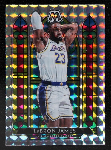 シングルカード NIKE - 2019 PANINI MOSAIC LeBRON JAMES PSA10 2019-20 Panini Mosaic MVPs LEBRON JAMES Silver Mosaic - PSA