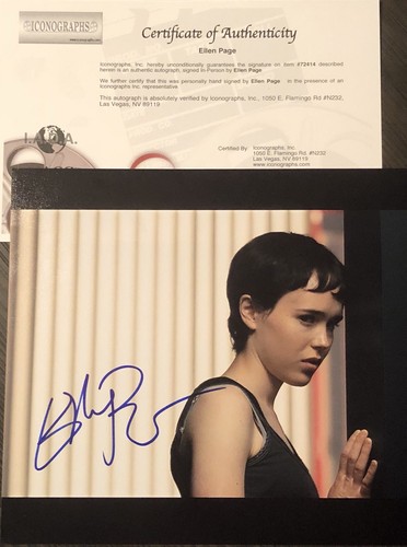 Ellen Page Authentic Signed Autographed 8x10 Photograph with COA