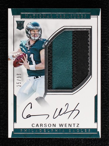 2016 Panini National Treasures Carson Wentz #102