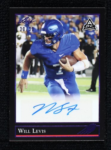 2021 Leaf Memories Will Levis #BG-WL1