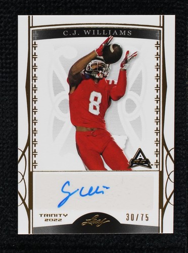 2022 Leaf Trinity C.J. Williams #BA-CJW