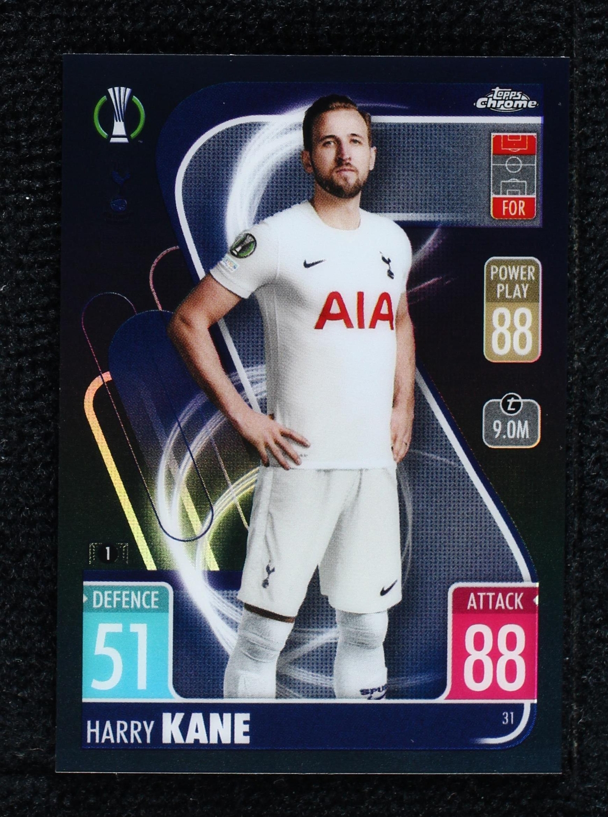 2021-22 Topps Chrome Match Attax UCL Harry Kane #31