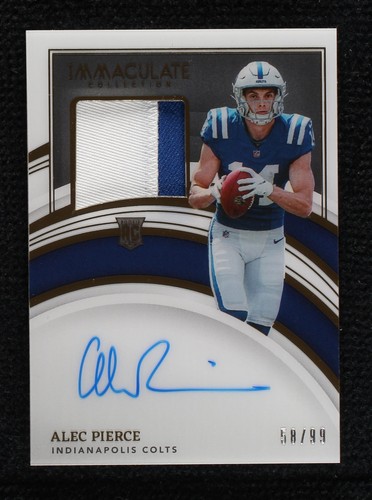 2022 Panini Immaculate Collection Alec Pierce #119