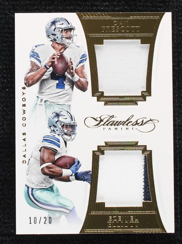 2016 Panini Flawless Dak Prescott Ezekiel Elliott #DPDE