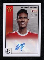 2021-22 Topps Merlin's Heritage 97 UCL Raphael Varane #37