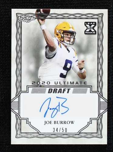 2020 Leaf Ultimate Draft Joe Burrow #BA-JB1