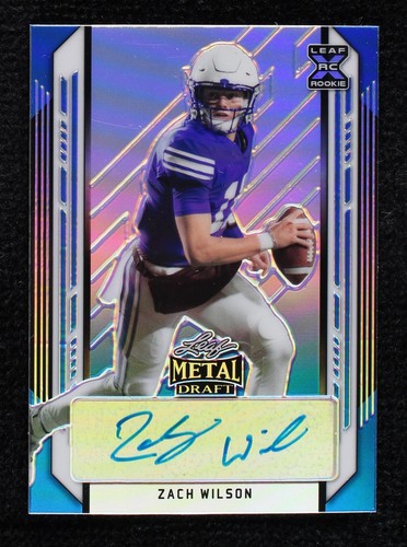 2021 Leaf Metal Draft Zach Wilson #BA-ZW1