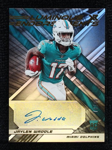 2021 Panini XR Jaylen Waddle #LUM-JWA