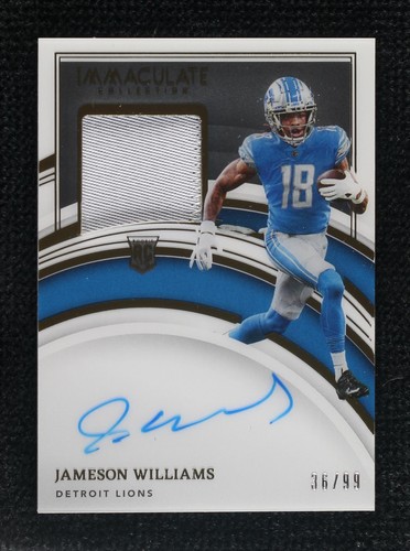 2022 Panini Immaculate Collection Jameson Williams #107