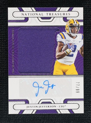 2022 Panini National Treasures Collegiate Justin Jefferson #SIL-JJE