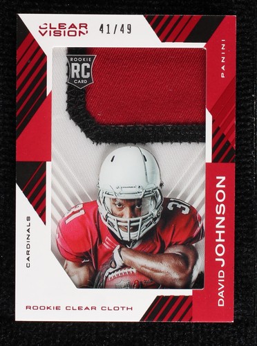 2015 Panini Clear Vision David Johnson #RCC-DA