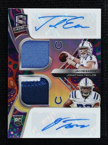 2020 Panini Spectra Jacob Eason Jonathan Taylor #RDPA-JJ
