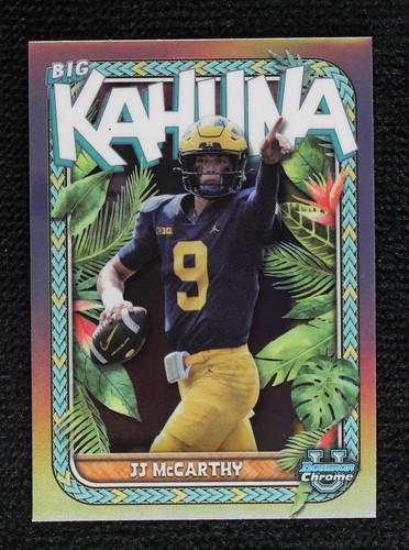 2023 Bowman University Chrome J.J. McCarthy #TBK-3