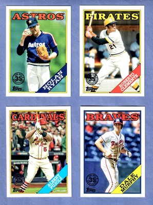 2023 Topps 1988 Topps 25th Anniversary HOF Lot Clemente, Ryan, Murphy & Pujols