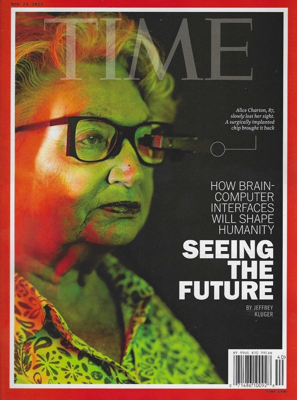 Time Magazine November 24th 2025  Seeing the Future