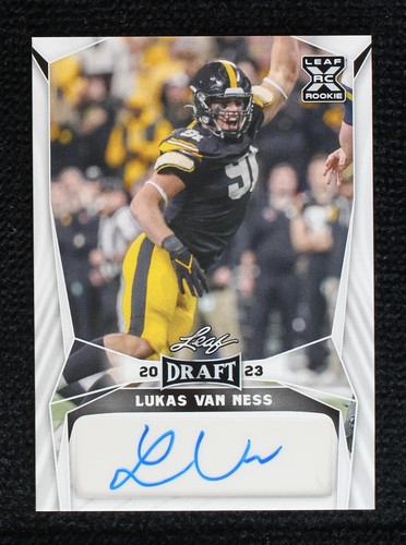 2023 Leaf Draft Lukas Van Ness #BA-LVN