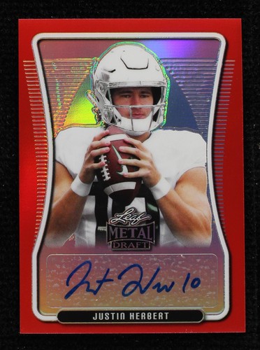 2020 Leaf Metal Draft Justin Herbert #BAP-JH2