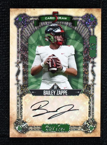 2022 Wild Card 5 Card Draw Bailey Zappe #5CDCN-52