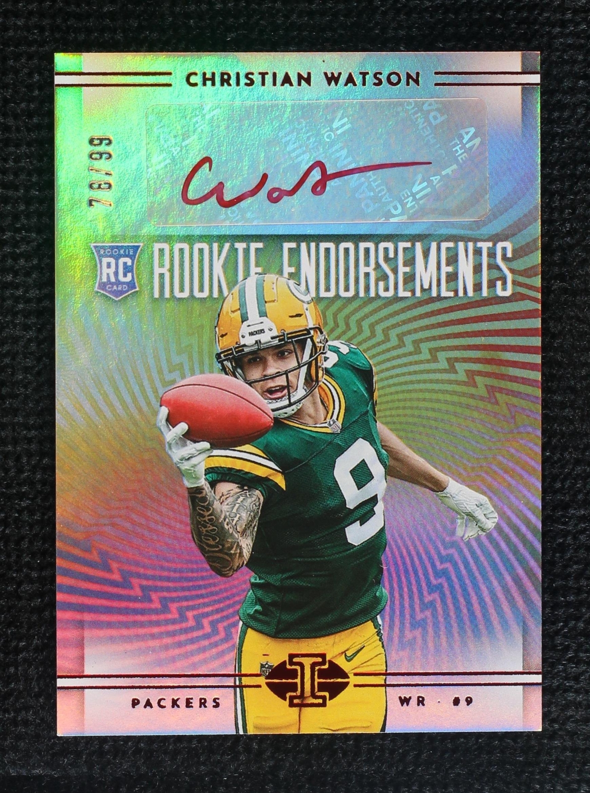 2022 Panini Illusions - Rookie Endorsements Red #RE-CW Christian Watson ...