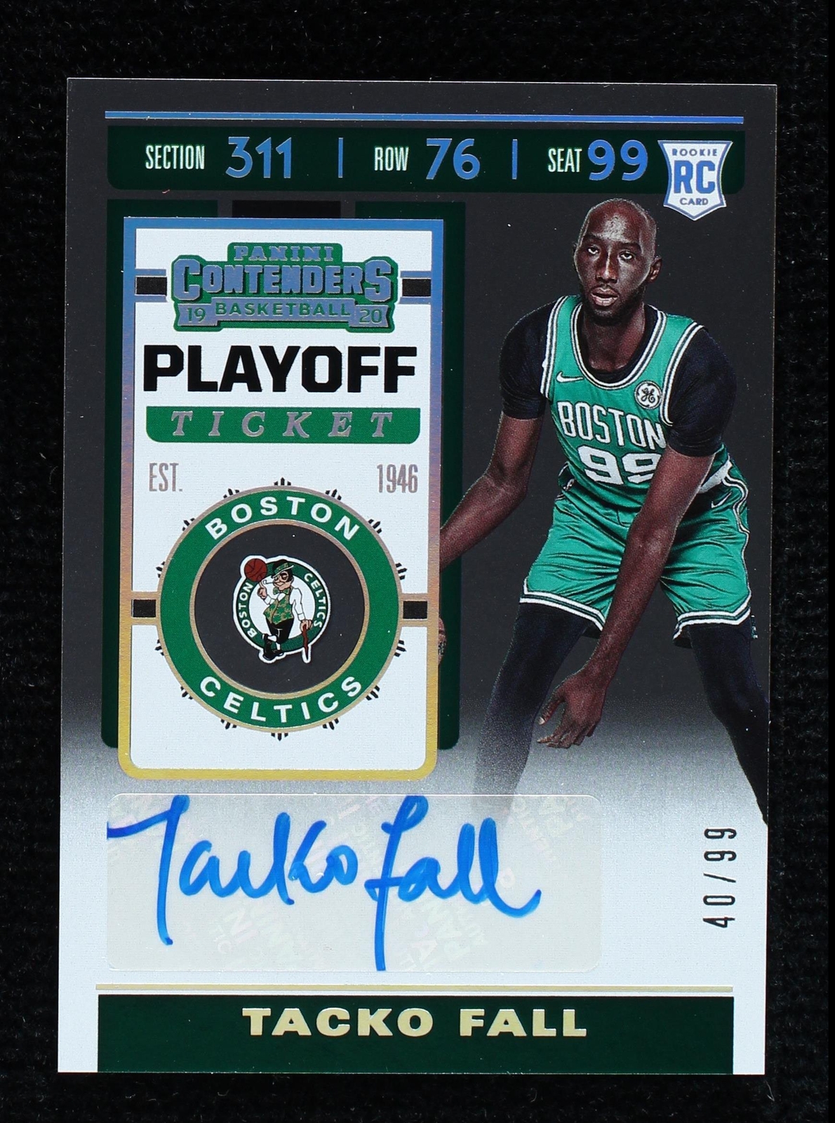 2019-20 Panini Contenders - Tacko Fall #163