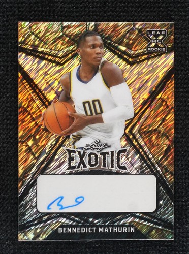 2022-23 Leaf Exotic - Bennedict Mathurin #BA-BM4