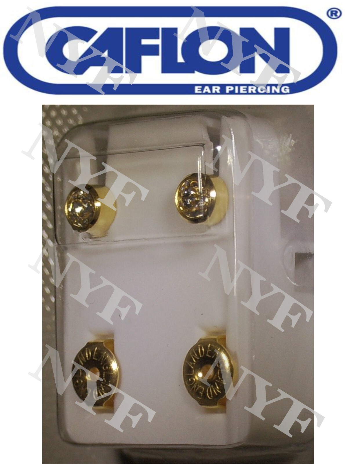 Ear Piercing Earring Studs 1 pr or 12 prs Caflon Studex Sterile Surgical Steel