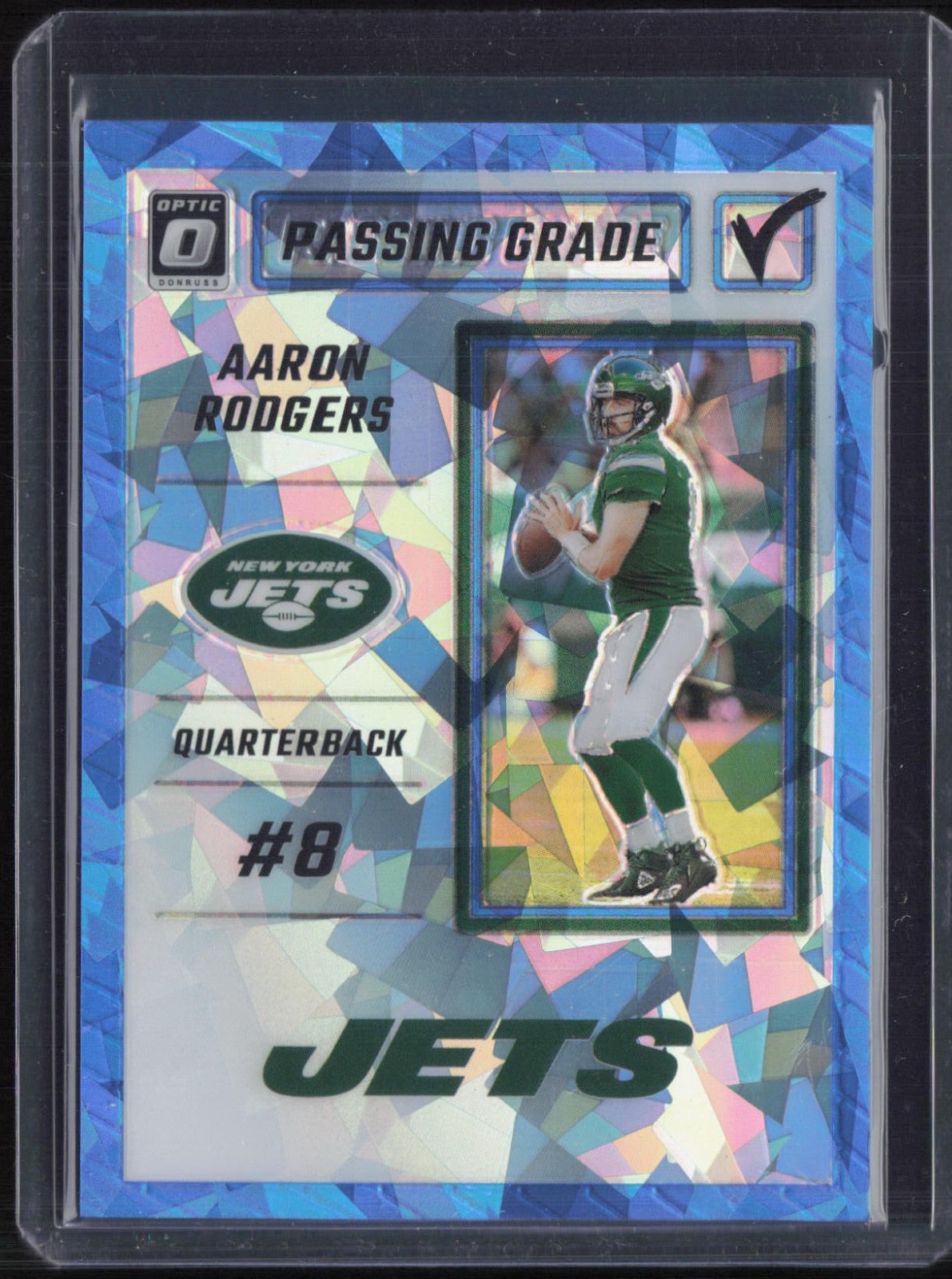 2023 Panini Donruss Optic Blue Ice Aaron Rodgers 11/15