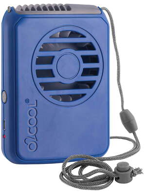 4 Inch Rechargeable Portable Hands Free USB 3 Speed Personal Necklace Fan, New