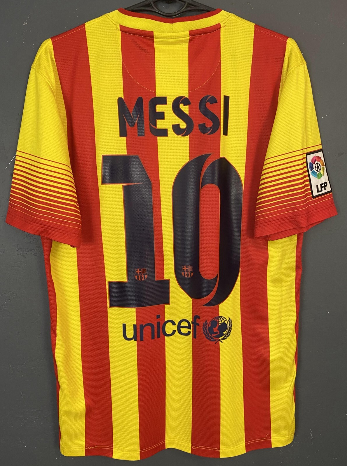 MESSI MENS NIKE FC BARCELONA 2013/2014 AWAY FOOTBALL SOCCER