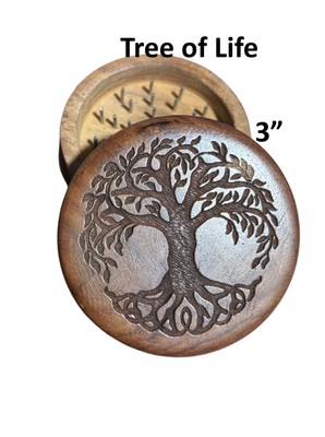 Hand-Carved Wooden Grinders