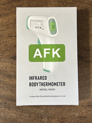 AFK Touchless Infrared Forehead Thermometer Brand New In Box ~ YK001