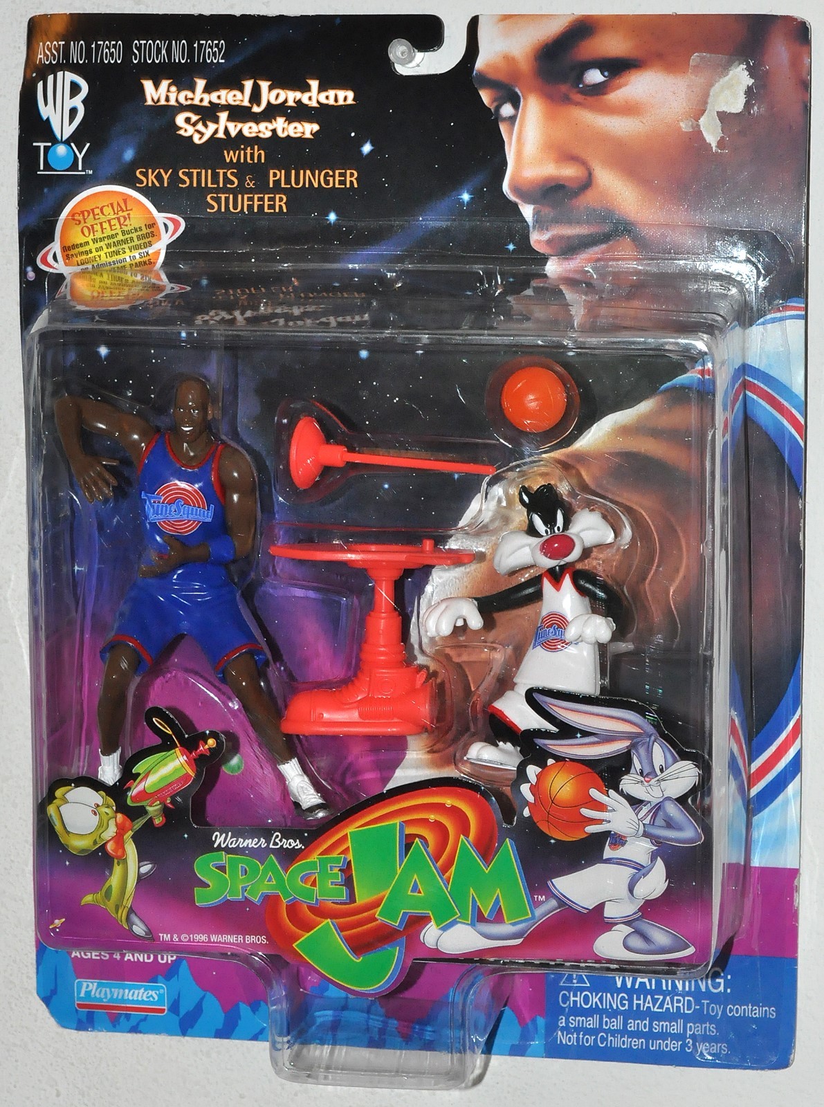 マイケル・ジョーダン   SPACE  JAM   1996  3点セット 新品 1996 Warner Bros Looney Tunes Space Jam Michael Jordan