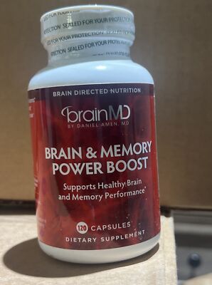 Brain MD Brain And Memory Power Boost 120 Count New exp 02/2026