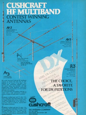 Cushcraft HF Multiband Contest Winning Antennas Manchester NH Vtg Print Ad. Buy it now for 9.65