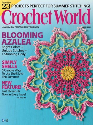 CROCHET WORLD MAGAZINE | JUNE 2021 | BLOOMING AZALEA