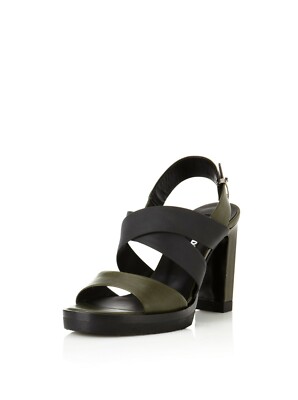 Jil Sander Navy gray/green multi strand Sandals sz 8US/38.5EU