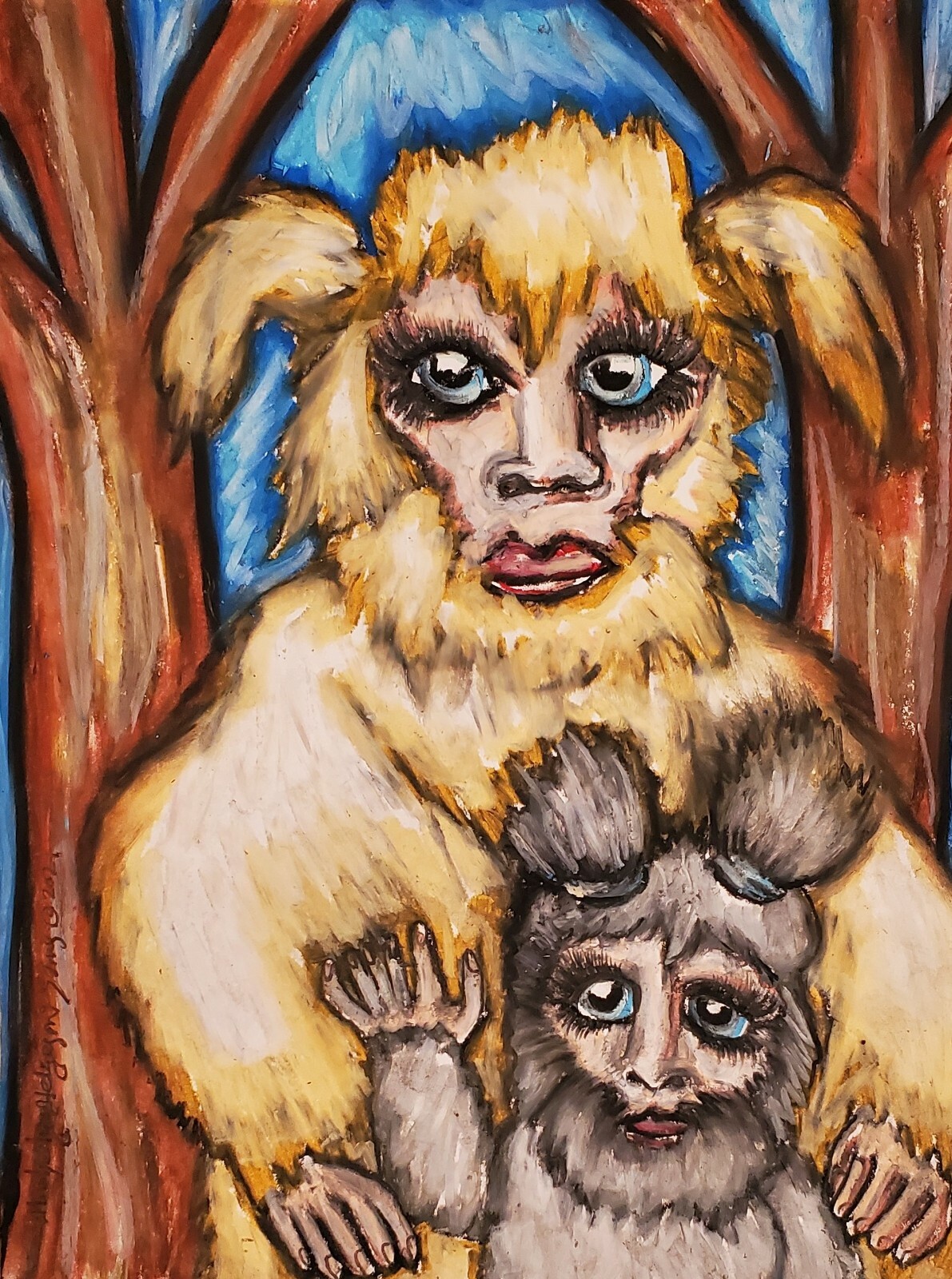 絵画 BIGFOOT Vintage Sasquatch - Bigfoot - Mythical Beasts Wall Art